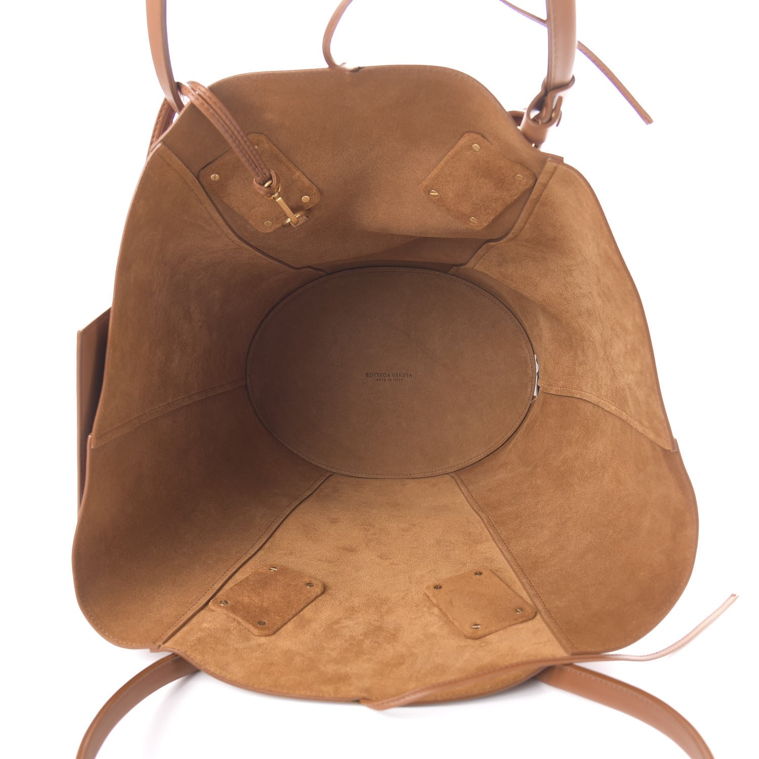 Bottega Veneta Calfskin Basket Tote Wood 6 of 10