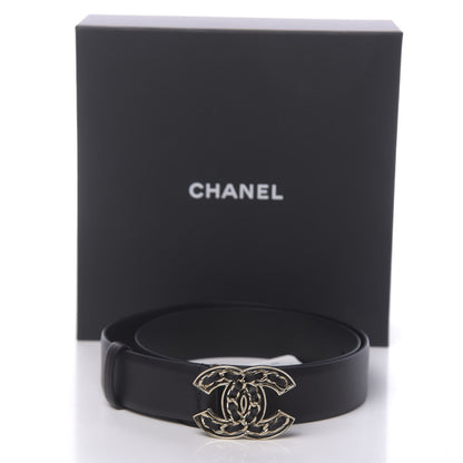 Chanel Calfskin CC Chain Belt 75 30 Dark Brown 8 of 8