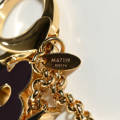 Louis Vuitton Fleur De Monogram Bag Charm Dore 4 of 6