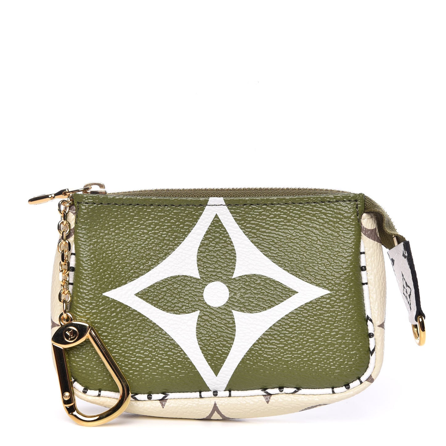 Monogram Giant Micro Pochette Accessories Kaki White