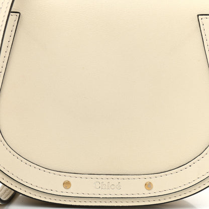 Chloe Calfskin Suede Small Nile Bracelet Bag Off White 7 of 9