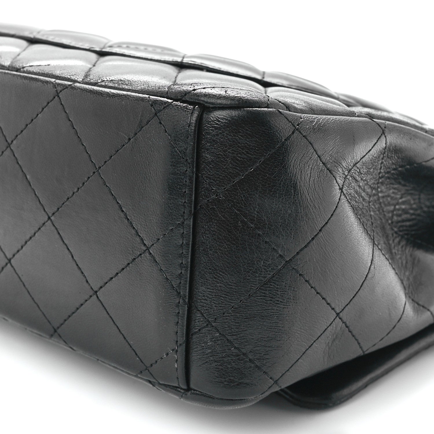 Chanel Lambskin Quilted Maxi Double Flap Black 12 of 12