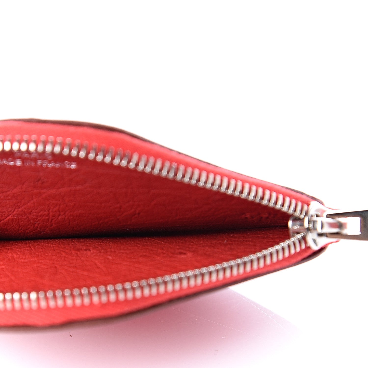 Hermes Ostrich Tutti Frutti Strawberry Coin Purse Charm Rouge Vif Canopee 3 of 7