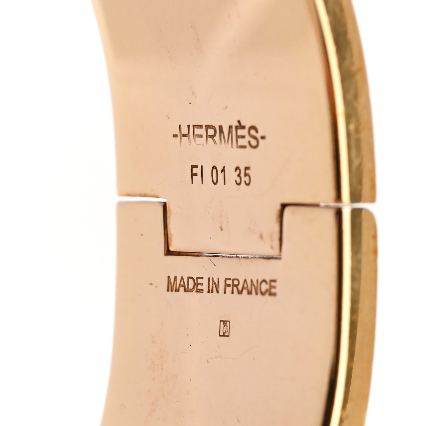 Enamel Wide Clic Clac H Bracelet PM Rose Dragee