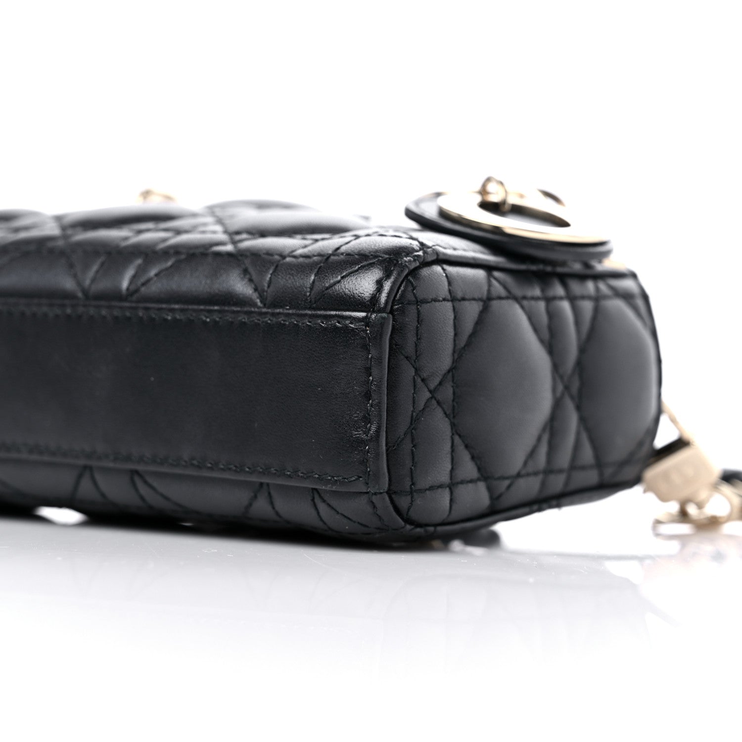 Christian Dior Lambskin Cannage Micro Lady D-Joy Black 8 of 9