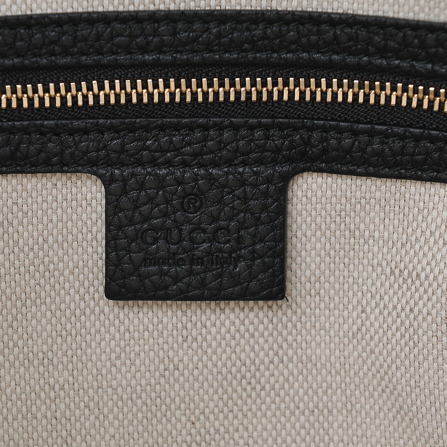 Gucci Pebbled Calfskin Medium Soho Chain Shoulder Bag Black 6 of 6