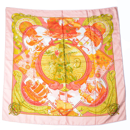 Hermes Silk Au-dela des Cinq Mers Scarf 90 2 of 5