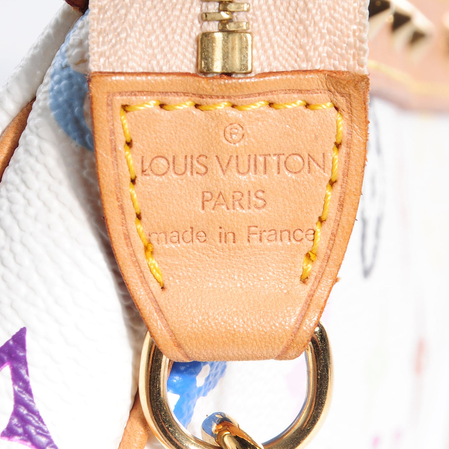 Monogram Multicolor Pochette Accessories White