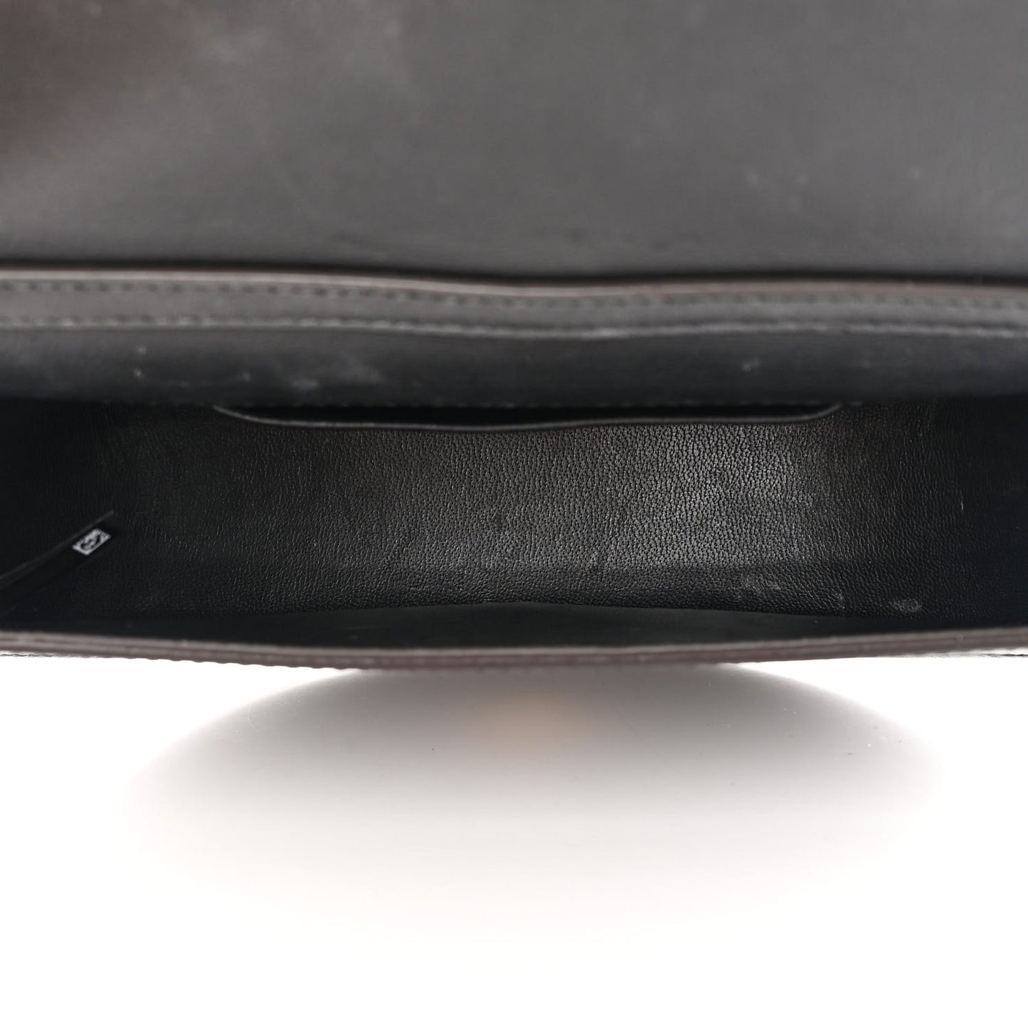 Calfskin Small Nile Bracelet Minaudiere Bag Black
