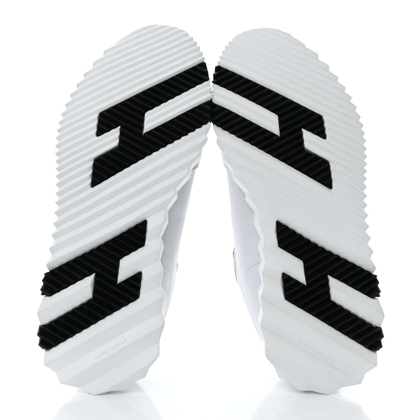 Goatskin Suede Bouncing Sneakers 37.5 White Black
