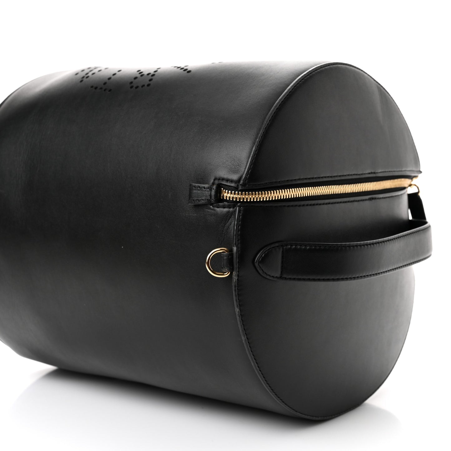 Eco Alter Nappa Perforated Logo Shoulder Bag Black