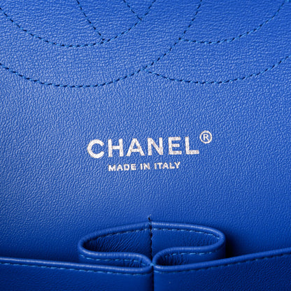 Chanel Lambskin Quilted Jumbo Double Flap Blue 6 of 10