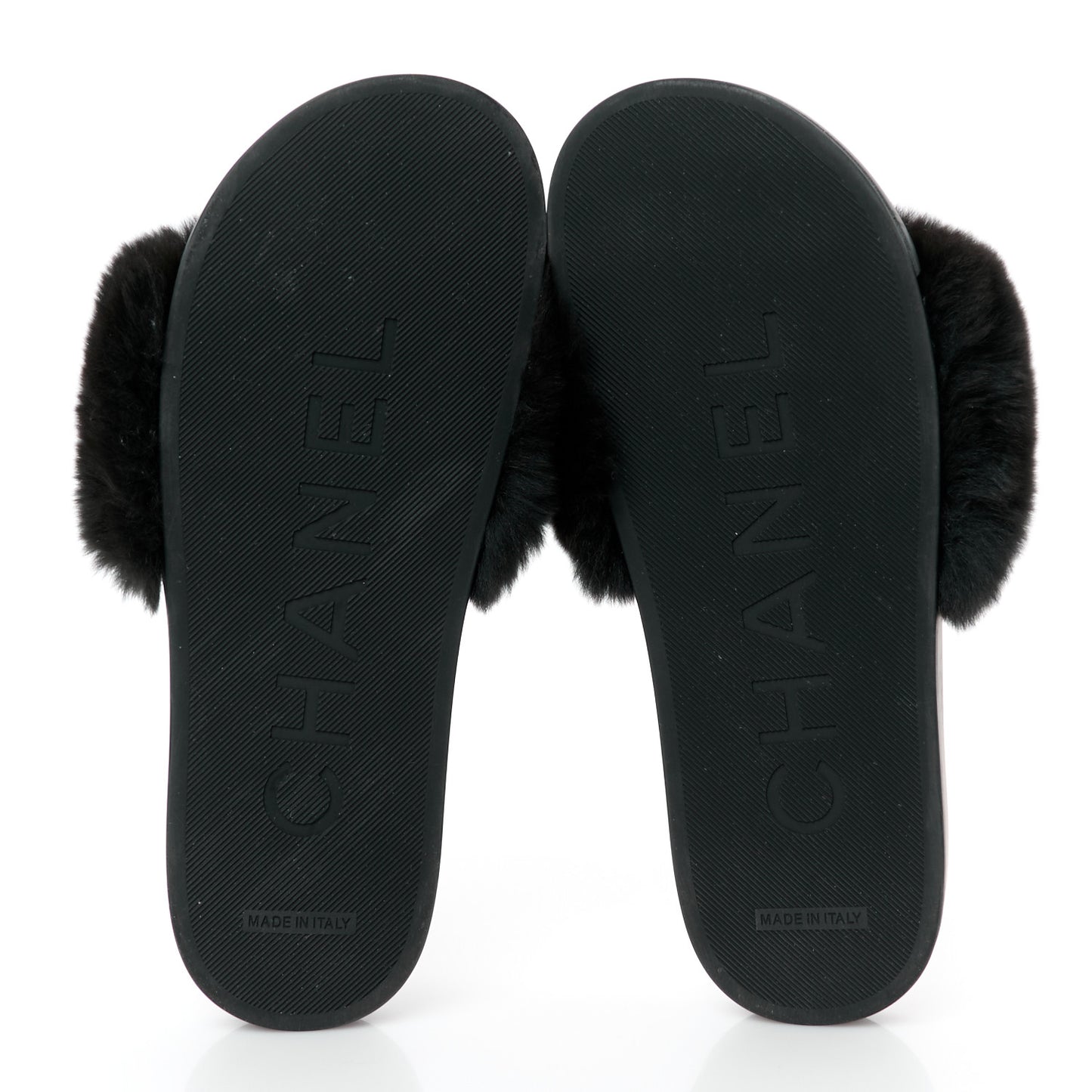 Orylag Rabbit Fur Mules 38 Black