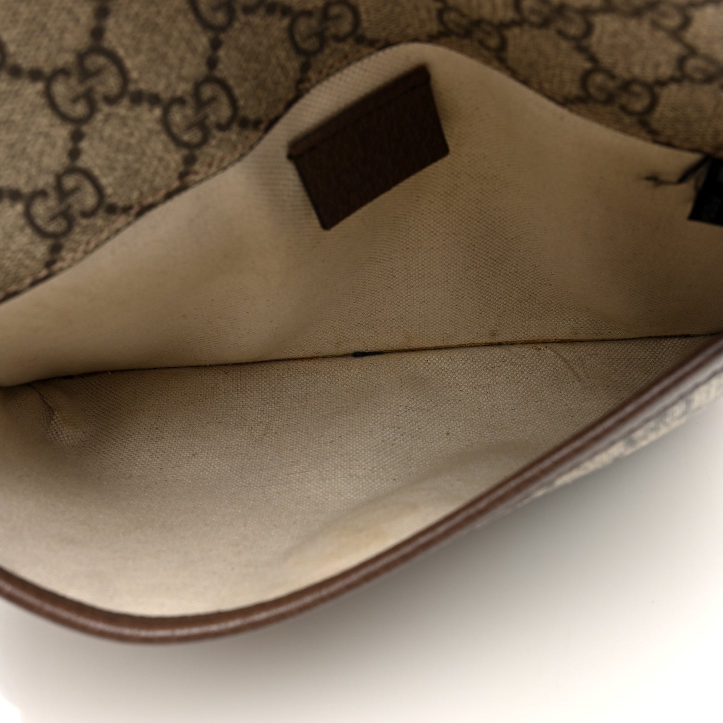 GG Supreme Monogram Neo Vintage Web Belt Bag Brown