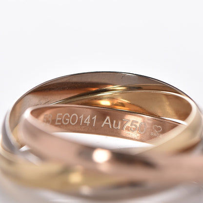 Cartier 18K Pink Yellow White Gold Small Trinity Ring 53 6.25 6 of 8
