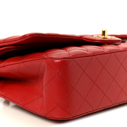 Chanel Lambskin Quilted Medium Double Flap Red 10 of 11