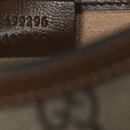 Gucci GG Supreme Monogram Mini Horsebit 1955 Shoulder Bag Beige Brown Sugar 7 of 10