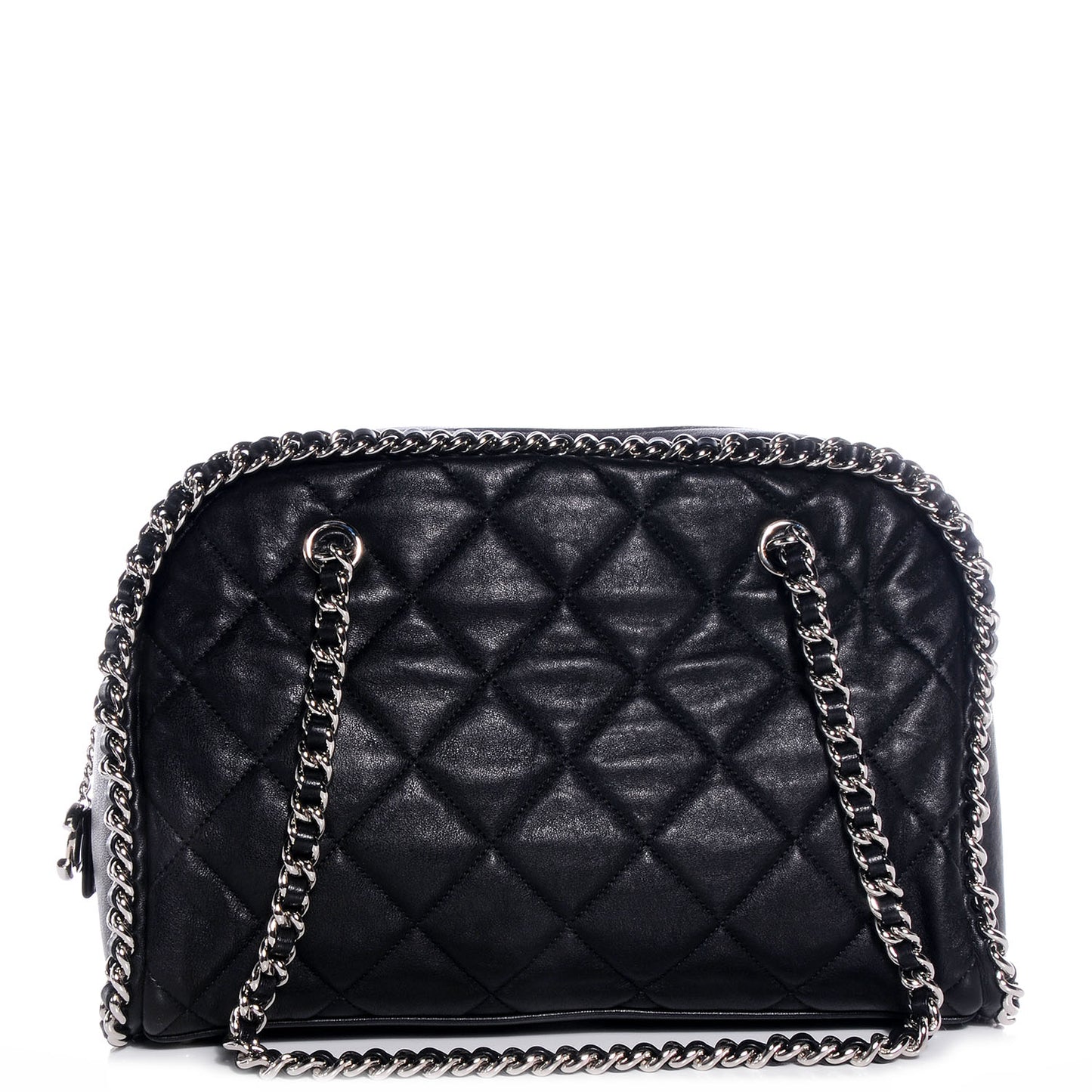 Calfskin Chain Around Bowler Black