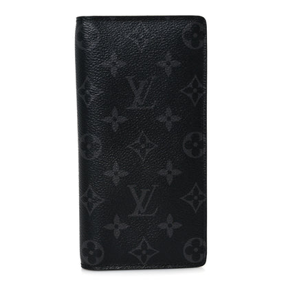 Louis Vuitton Monogram Eclipse Brazza Wallet 1 of 9