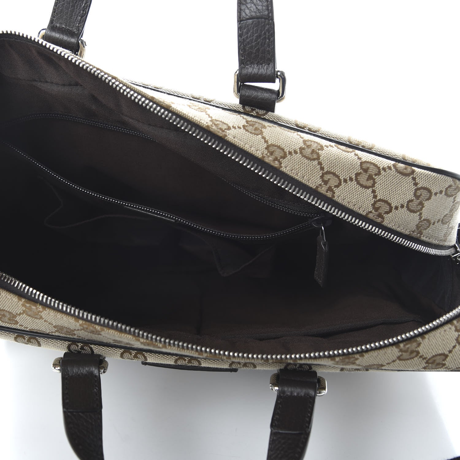 Gucci Monogram Briefcase Dark Brown 5 of 10