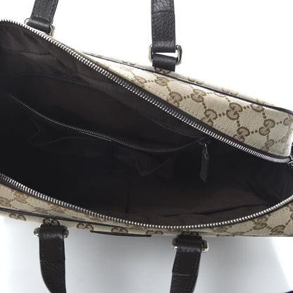 Gucci Monogram Briefcase Dark Brown 5 of 10