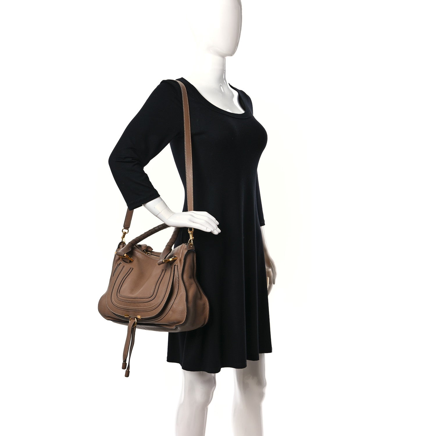 Chloe Calfskin Medium Marcie Satchel Nut 2 of 19