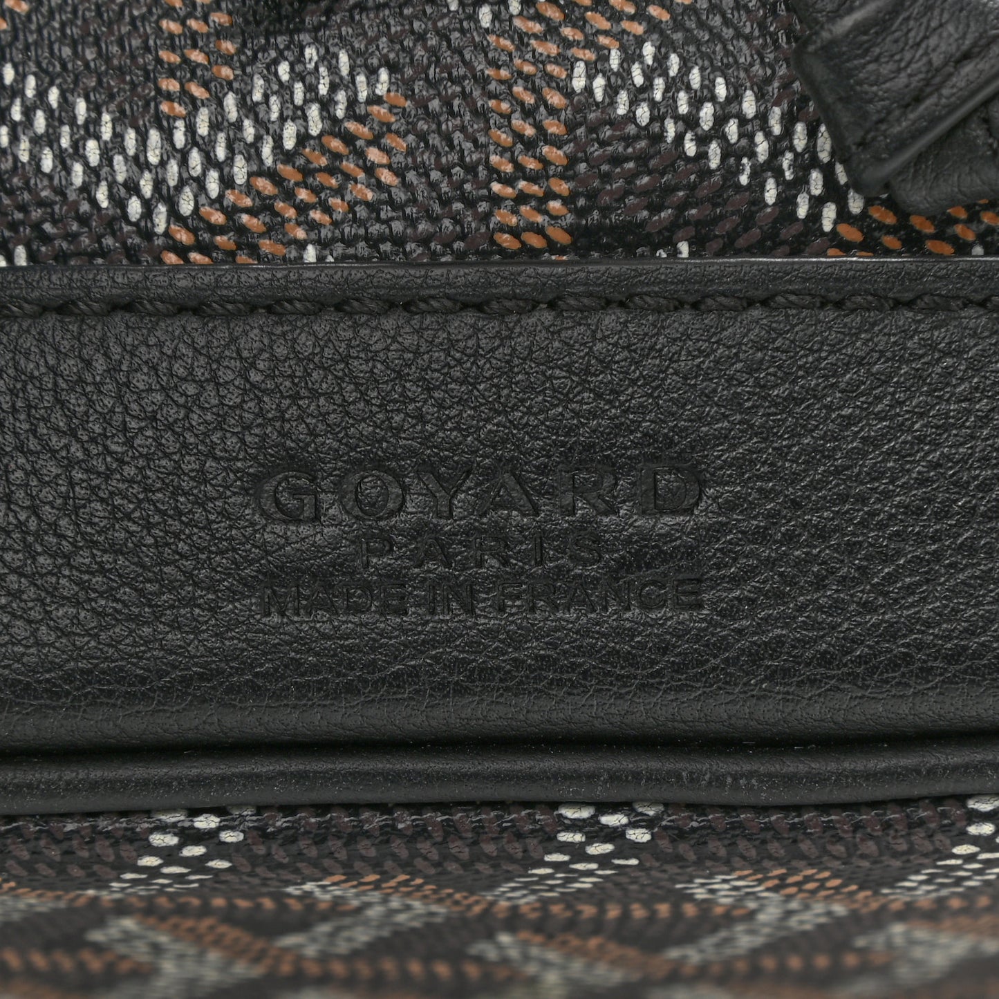 Goyardine Petit Flot Bucket Bag PM Black