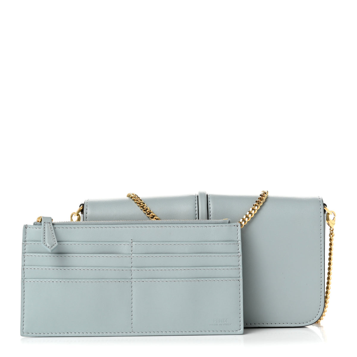 Vitello Grace Matte Fendigraphy Wallet on Chain Anice