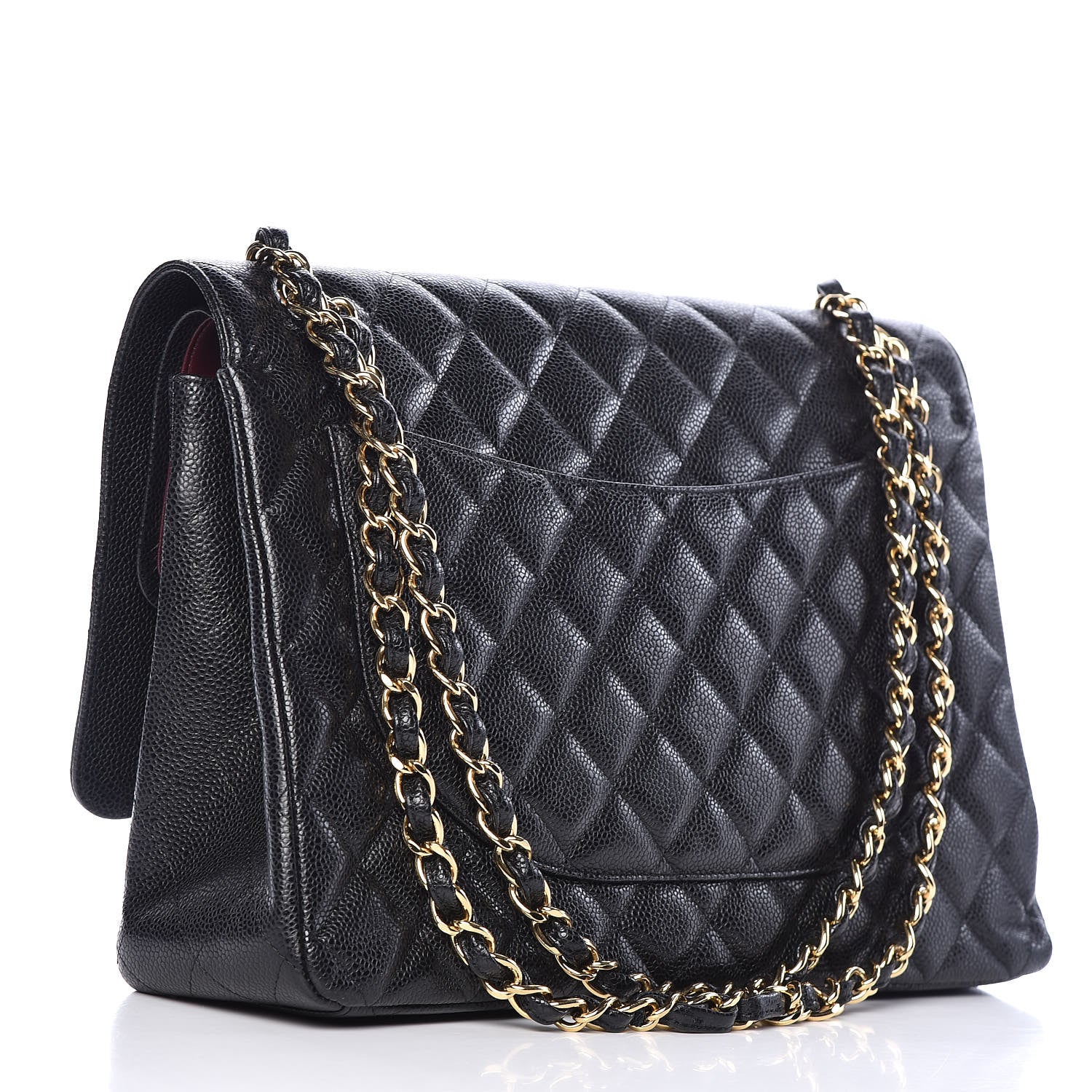 Chanel Caviar Quilted Maxi Double Flap Black 4 of 13