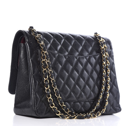 Chanel Caviar Quilted Maxi Double Flap Black 4 of 13