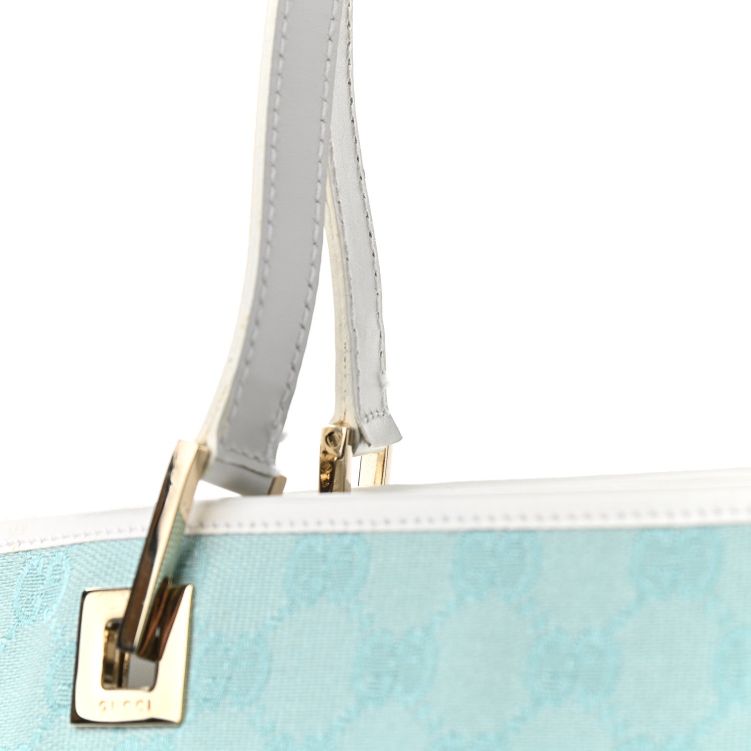 Gucci Monogram Large Bucket Tote Blue 12 of 13