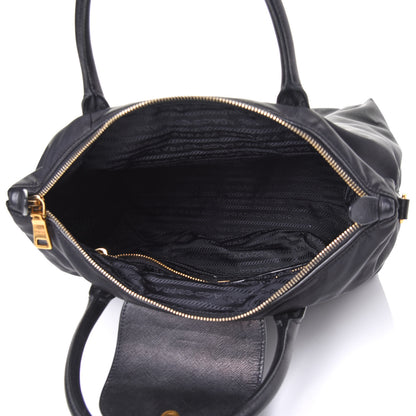 Prada Tessuto Nylon Saffiano Tote Black 4 of 4