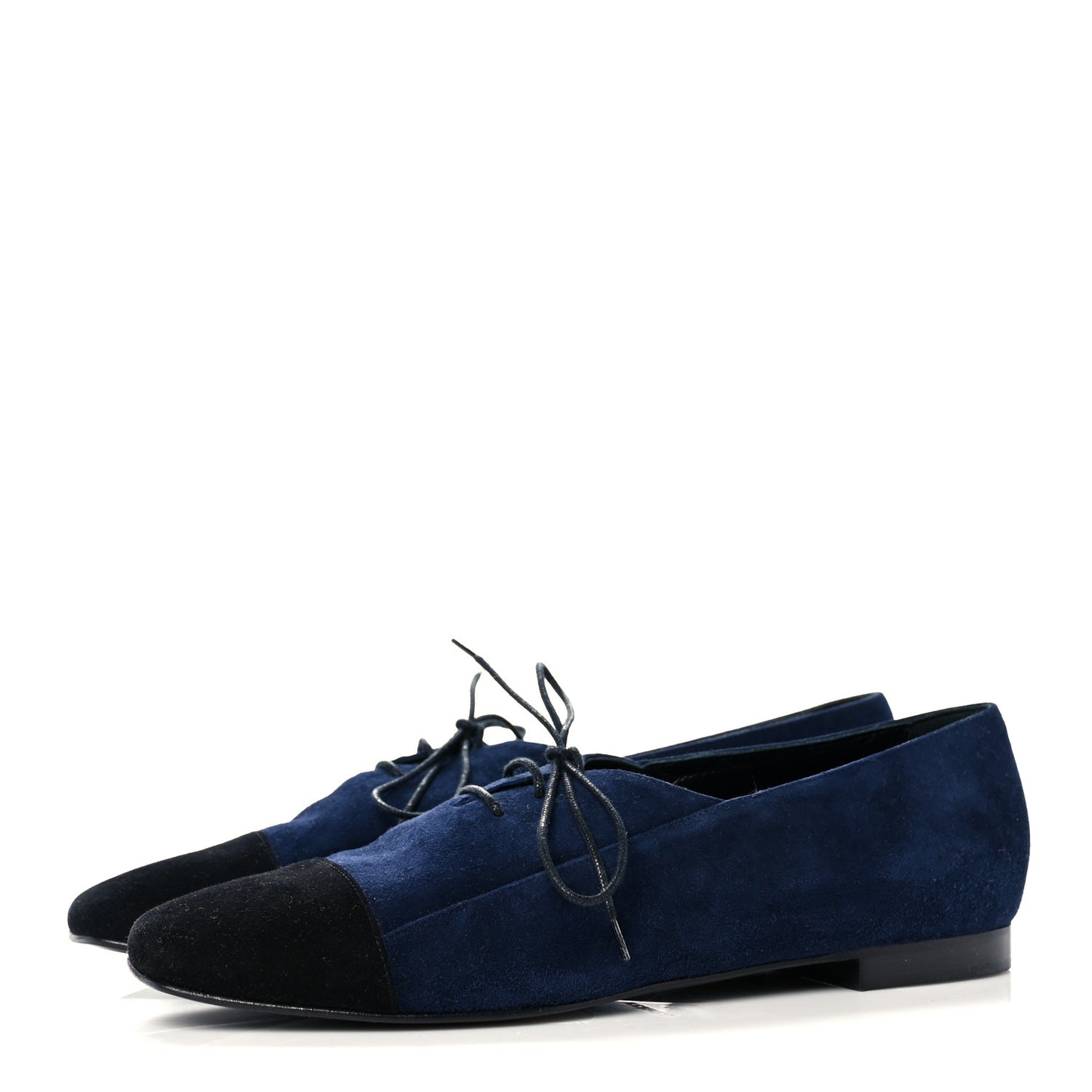 Suede Cap Toe Lace Up Oxfords 39.5