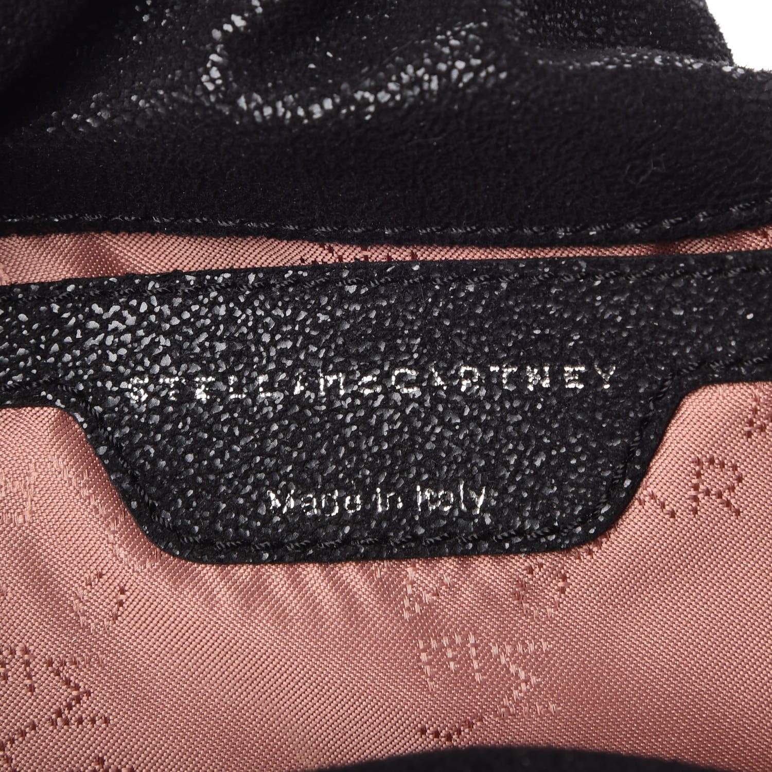 Stella McCartney Shaggy Deer Mini Falabella Fold Over Tote Black 7 of 8