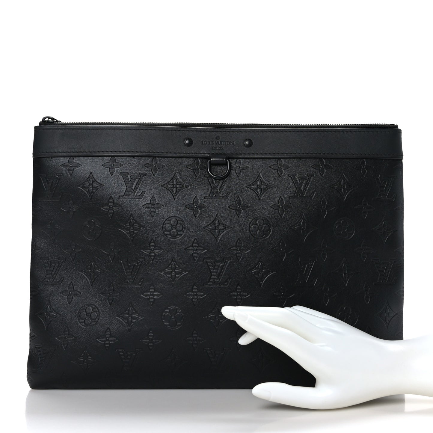 Calfskin Monogram Shadow Discovery Pochette Black