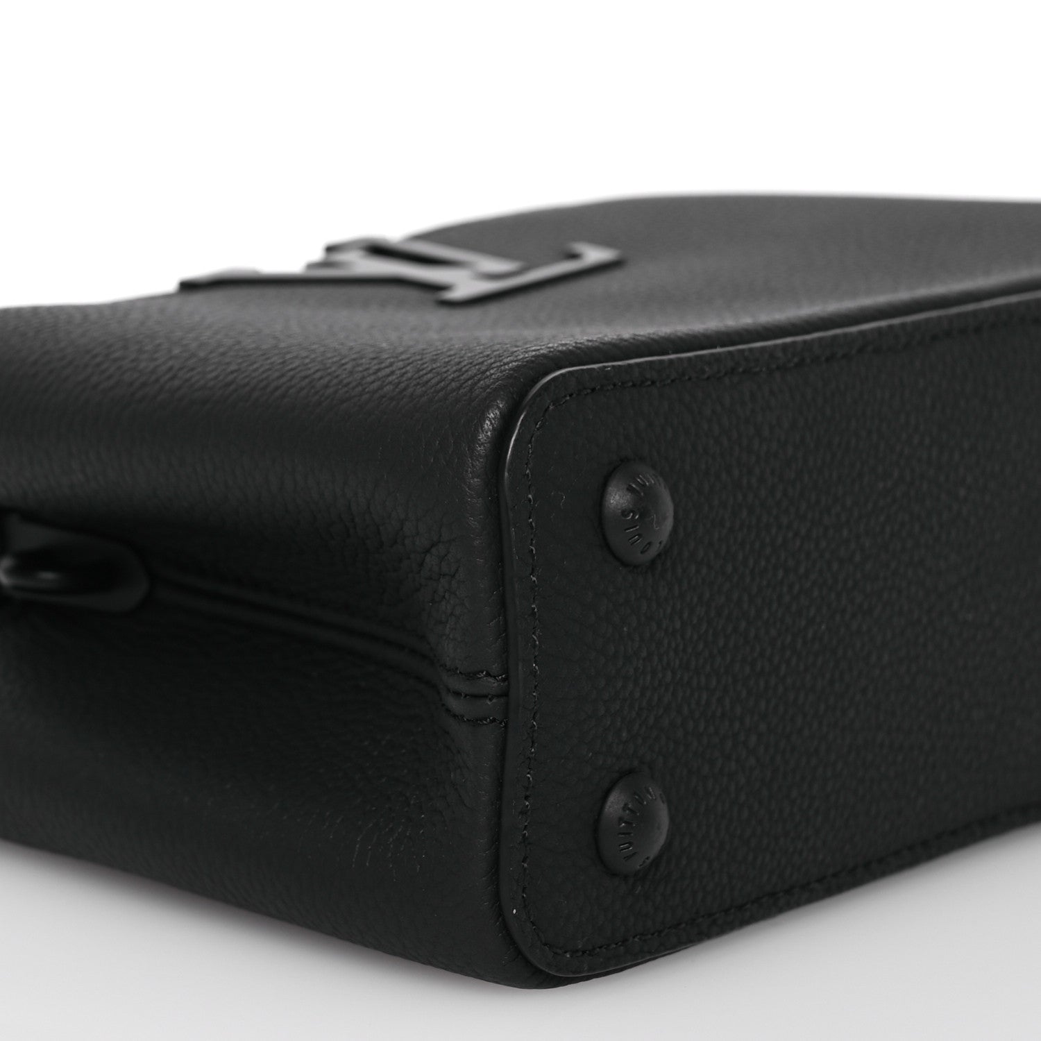 Louis Vuitton Taurillon Capucines East West Mini Matte Black 9 of 17