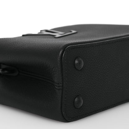 Louis Vuitton Taurillon Capucines East West Mini Matte Black 9 of 17