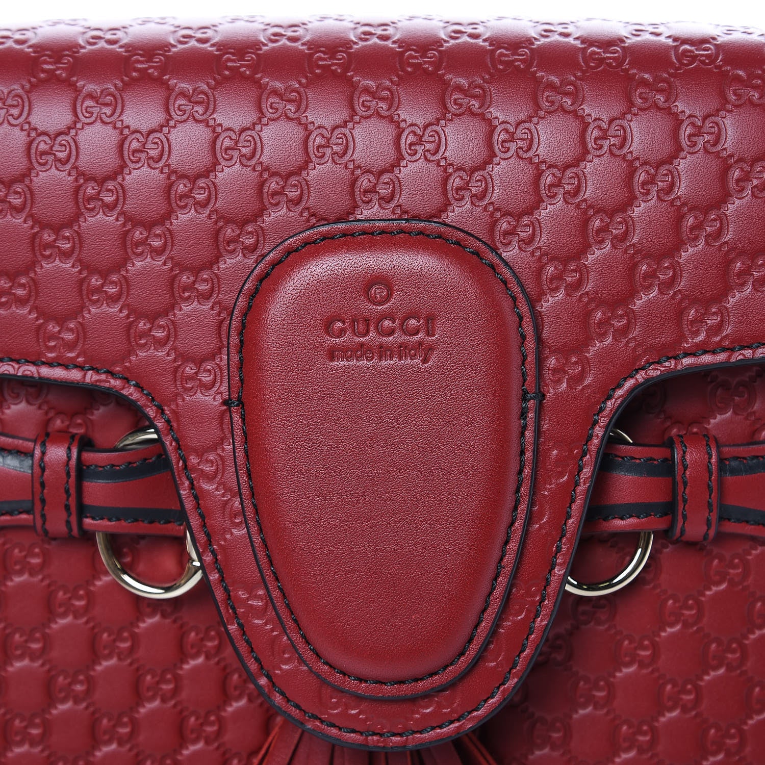 Gucci Microguccissima Medium Emily Chain Shoulder Bag Red 8 of 10