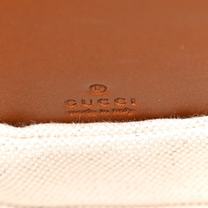 Gucci New Canvas Charisma Calfskin Crystal GG Monogram Small Bamboo 1947 Top Handle Bag Camel Ebony 6 of 11