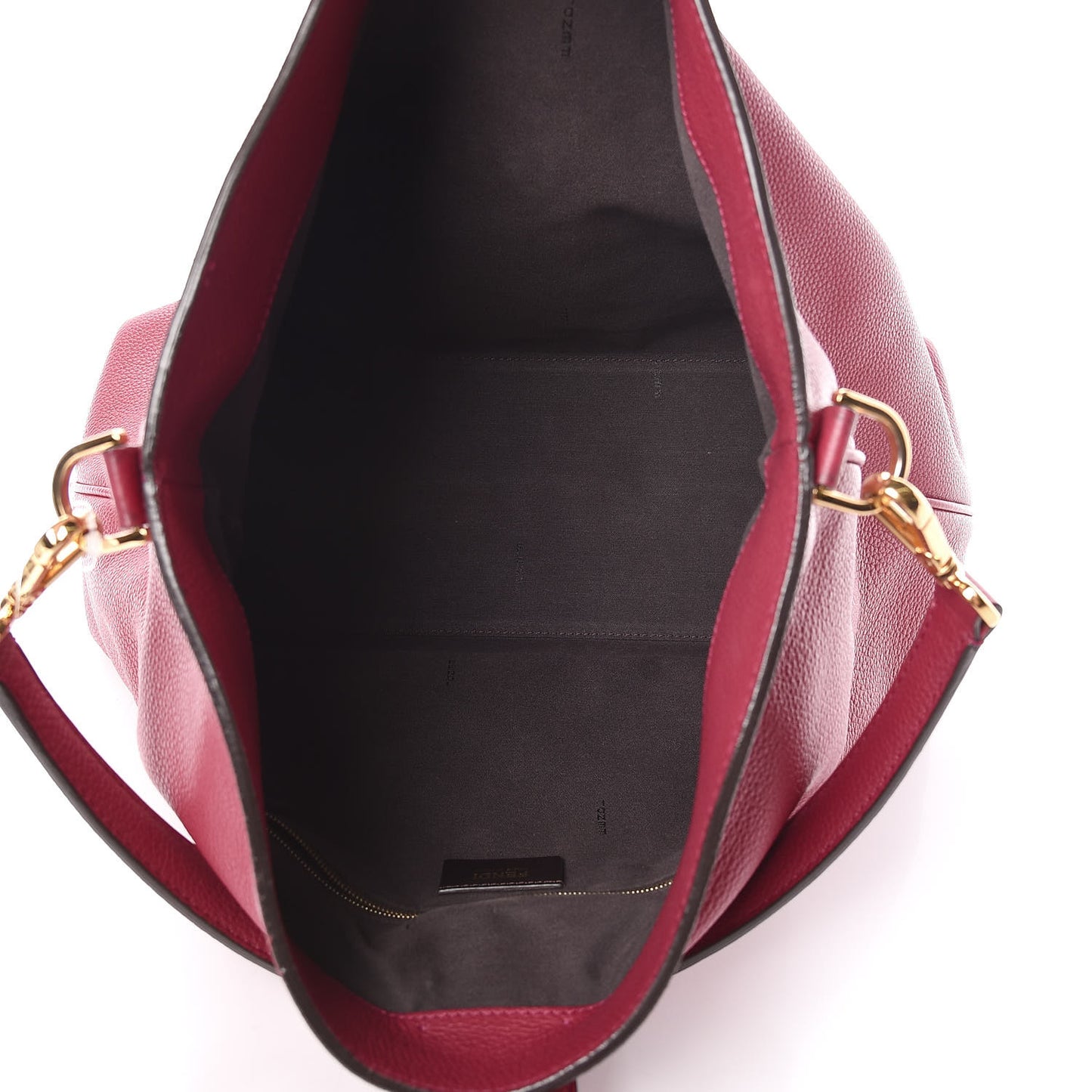 Vitello Small Clasp Top Hobo Bag Amarena