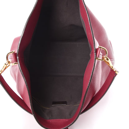 Fendi Vitello Small Clasp Top Hobo Bag Amarena 5 of 13