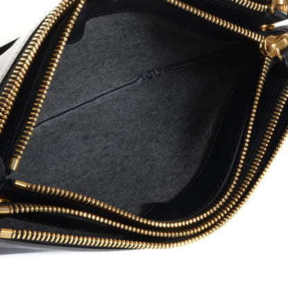 Celine Lambskin Large Trio Crossbody Bag Navy Blue 5 of 9