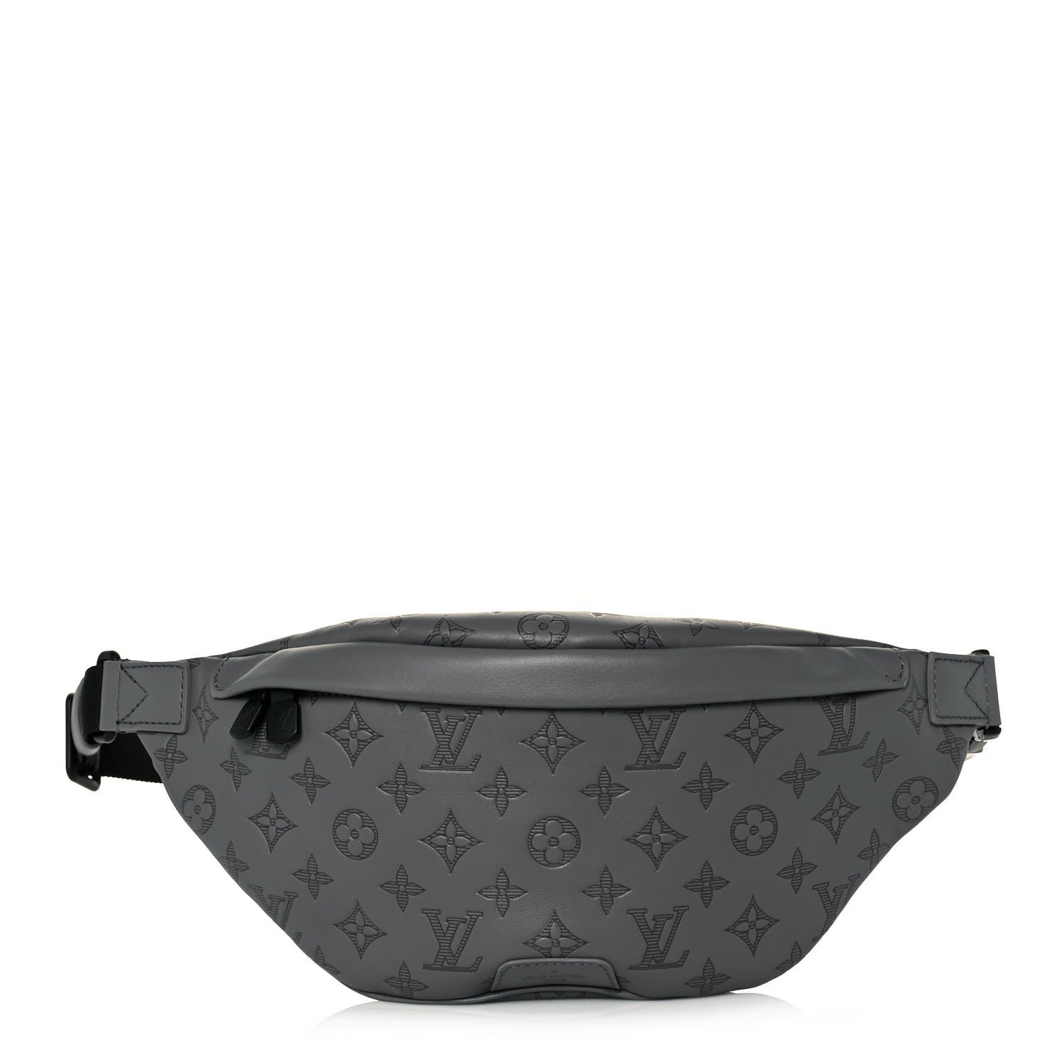Louis Vuitton Calfskin Monogram Shadow Discovery Bumbag PM Gray 1 of 11