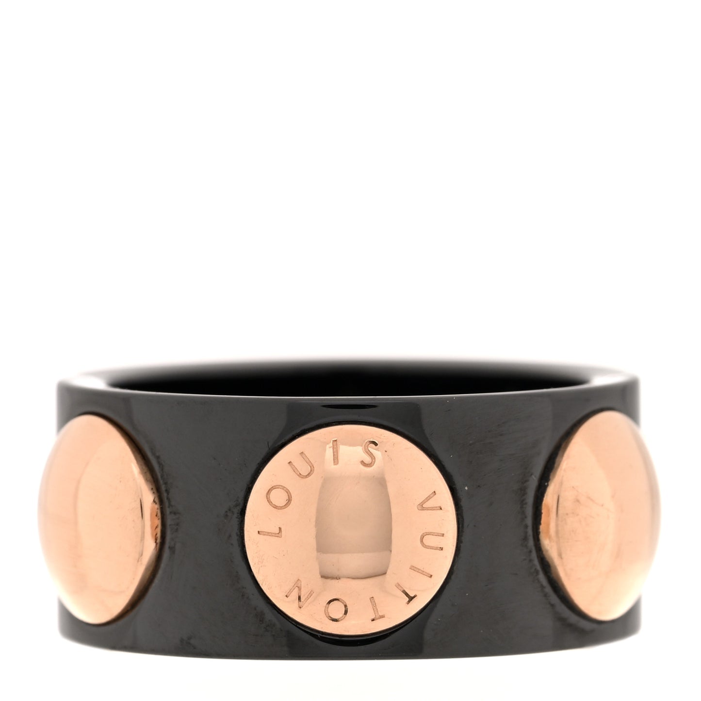 18K Pink Gold Ceramic Grandberg Ring 57 8