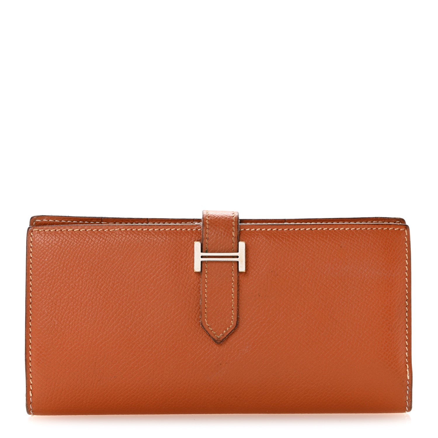 Hermes Epsom Bearn Gusset Wallet Gold 1 of 11