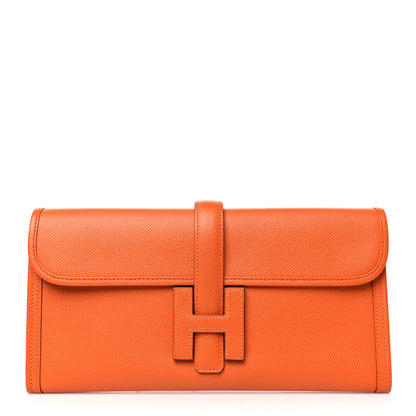 Hermes Epsom Jige Elan 29 Clutch  Orange 1 of 8