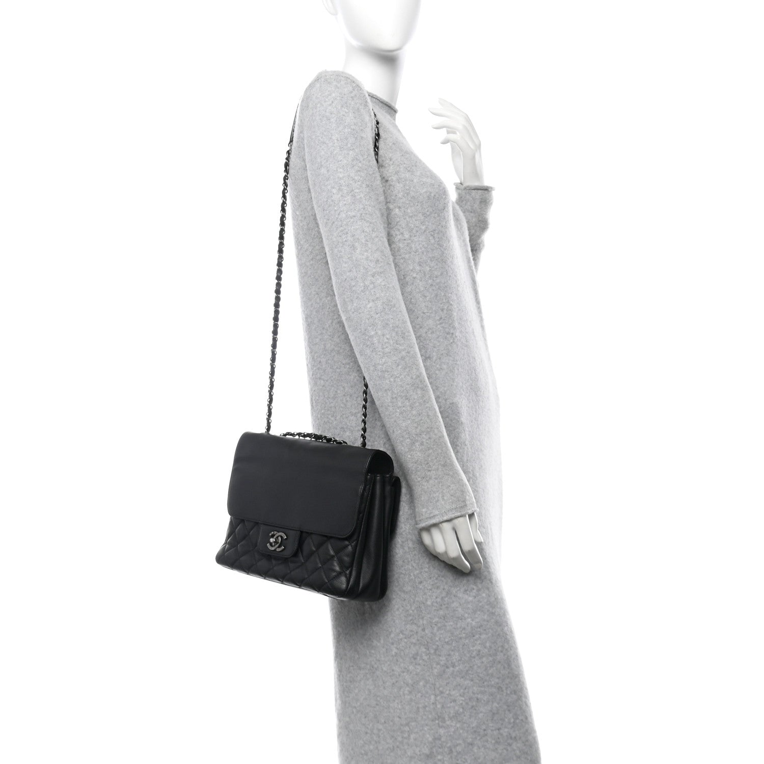 Chanel Caviar Quilted All About Flap Bag Black 2 of 11