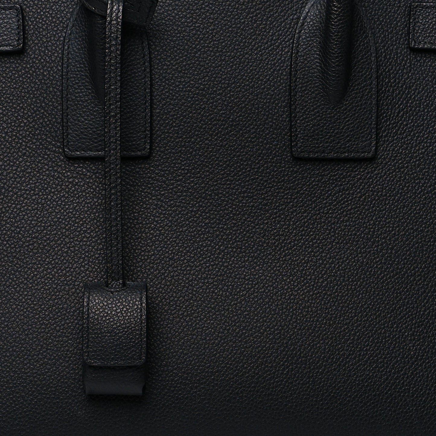 Grained Calfskin Small Sac De Jour Black