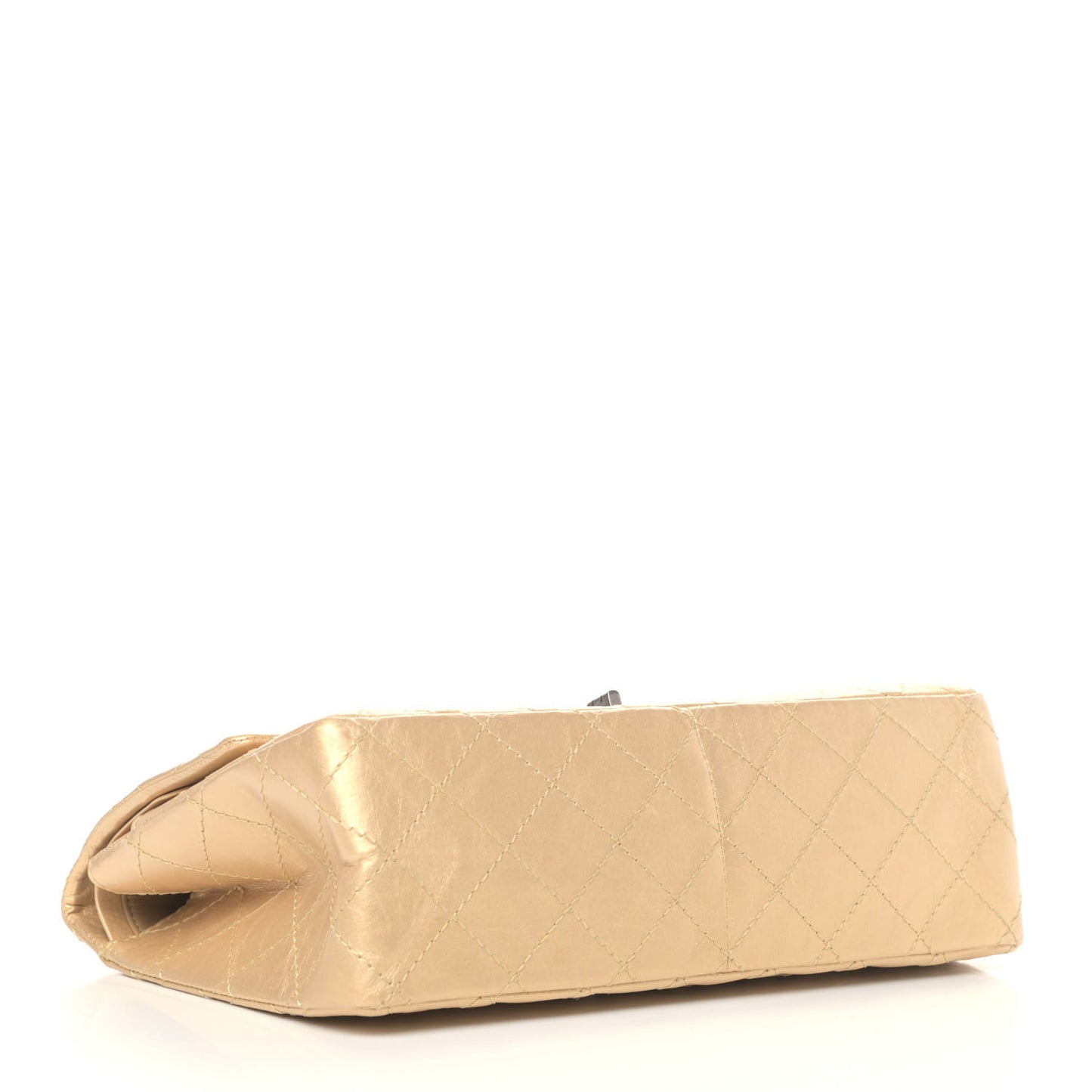 Metallic Aged Calfskin Quilted 2.55 Reissue 226 Flap Gold