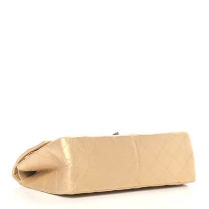 Chanel Metallic Aged Calfskin Quilted 2.55 Reissue 226 Flap Gold 3 of 4